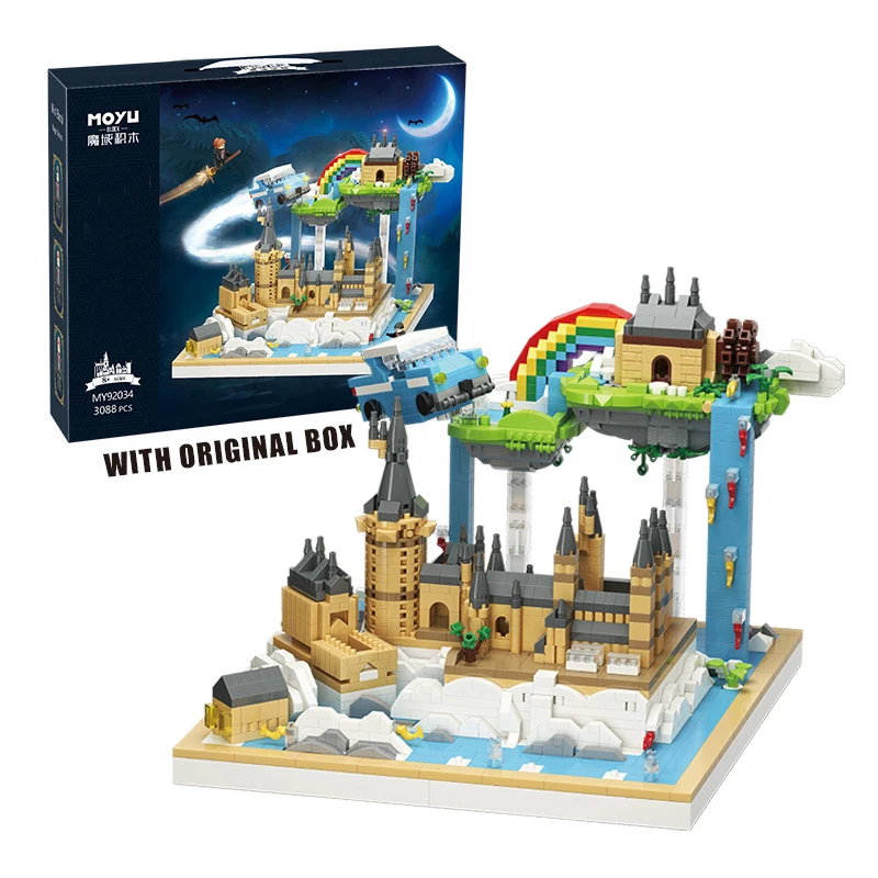 NEW 3D Mirco Particle Magic House Castle School Model Building Block MOC Creative Movice Bricks Assembly Kids Toys Boys Gifts
NEW 3D Mirco Particle Magic House Castle School Model Building Block MOC Creative Movice Bricks Assembly Kids Toys Boys Gifts