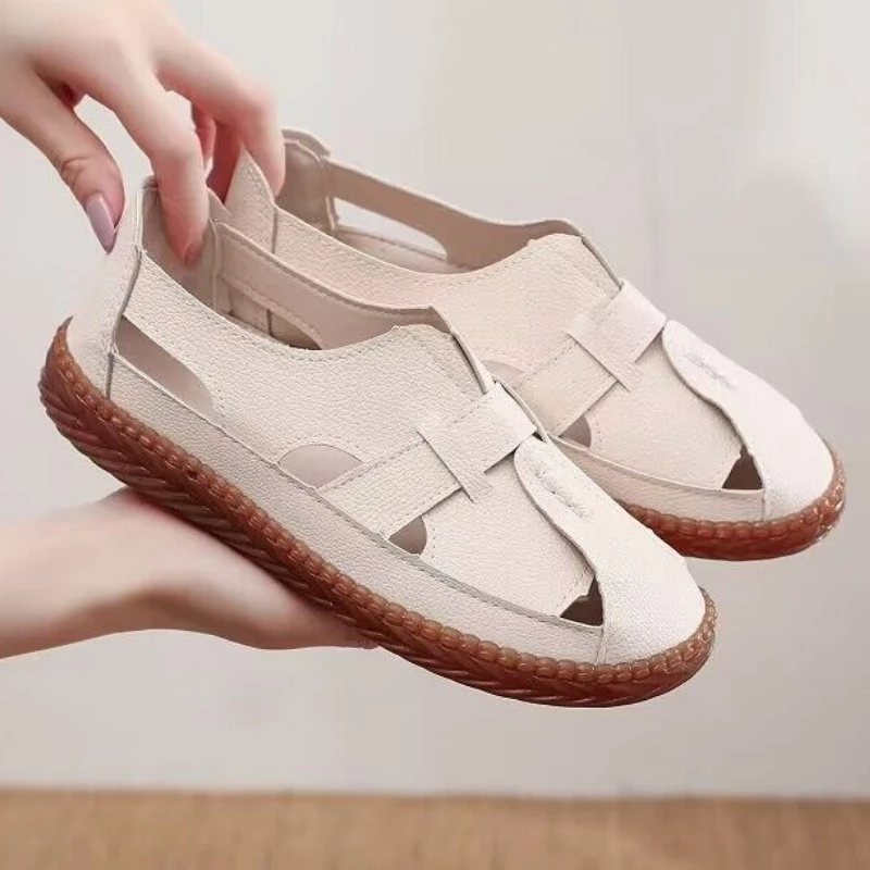 Women Flat Shoes 2023 Summer New Vintage Hollow Soft Sole Closed Toe Women Sandals Plus Size Oxfords Woman Casual Single Shoes
Women Flat Shoes 2023 Summer New Vintage Hollow Soft Sole Closed Toe Women Sandals Plus Size Oxfords Woman Casual Single Shoes