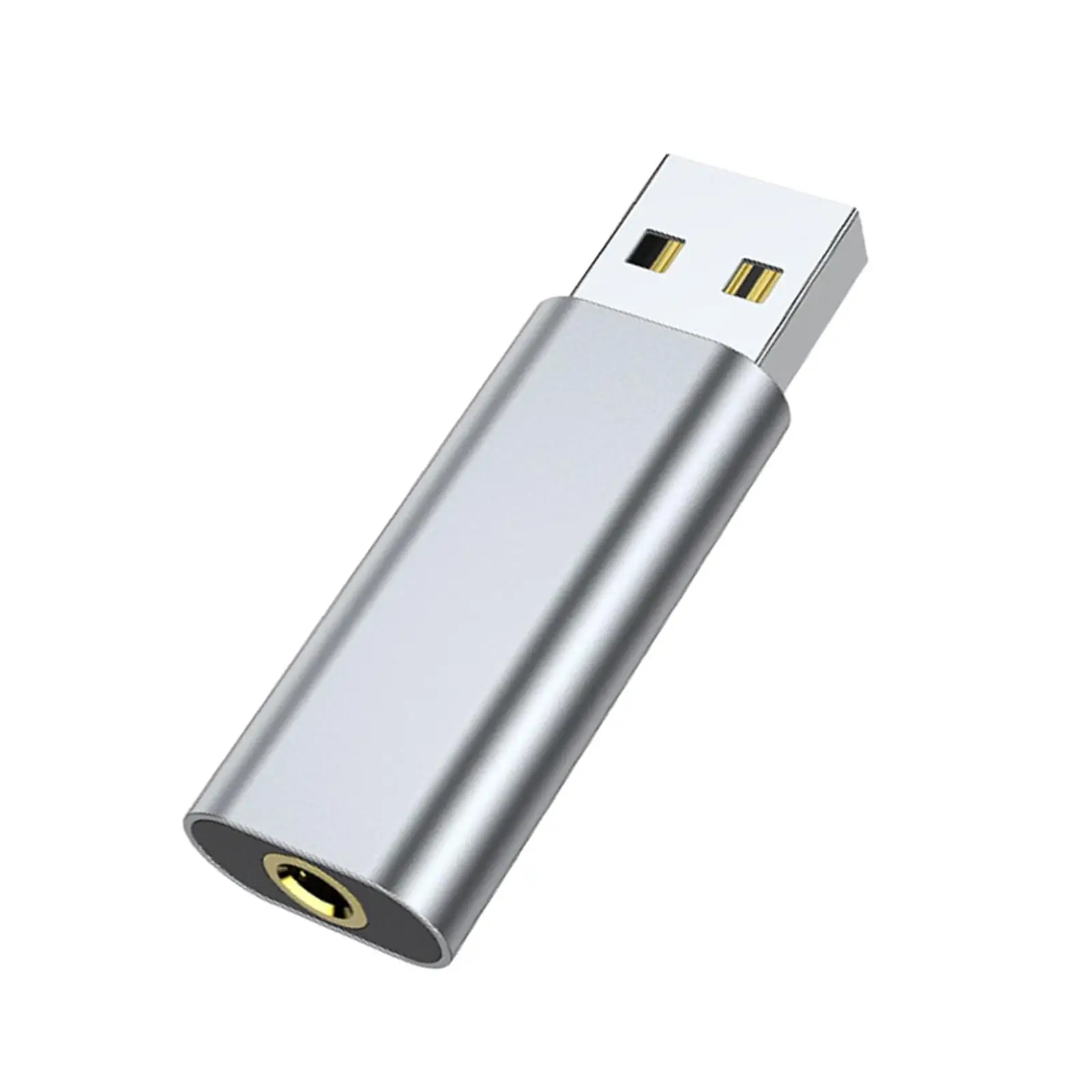 

USB к 3,5 мм аудио разъем адаптер портативный мини алюминиевый сплав 2 в 1 внешняя стерео звуковая карта для ПК наушников ноутбука гарнитуры