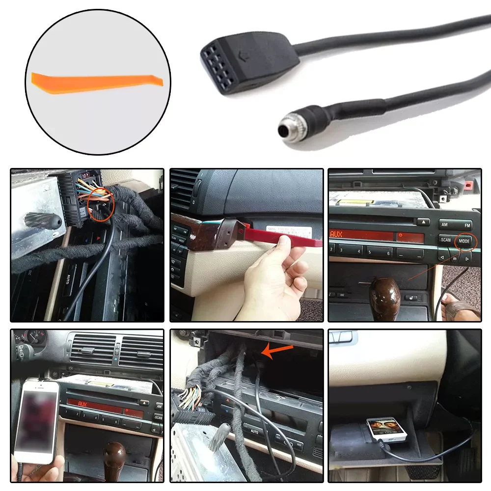 AUTO PARTS For BMW E39 E53 X5 E46 Adapter Cable Car AUX In Input Interface Accessories 3.5mm Car AUX In Input Interface Adapter 
AUTO PARTS For BMW E39 E53 X5 E46 Adapter Cable Car AUX In Input Interface Accessories 3.5mm Car AUX In Input Interface Adapter