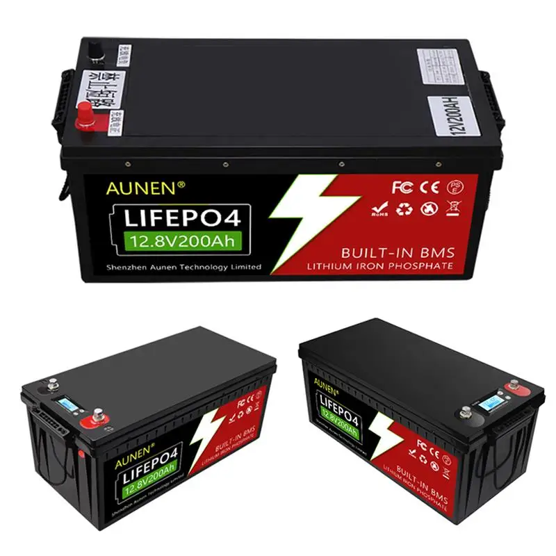 

Factory Direct LiFePO4 12V Battery 12V200Ah with Blue tooth Lithium Ion Battery for Home Appliances/Photovoltaic Energy Storage