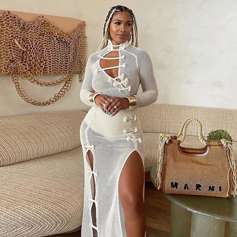 Women's 2022 summer new simple time solid color long-sleeved mesh long-sleeved dress women
Women's 2022 summer new simple time solid color long-sleeved mesh long-sleeved dress women