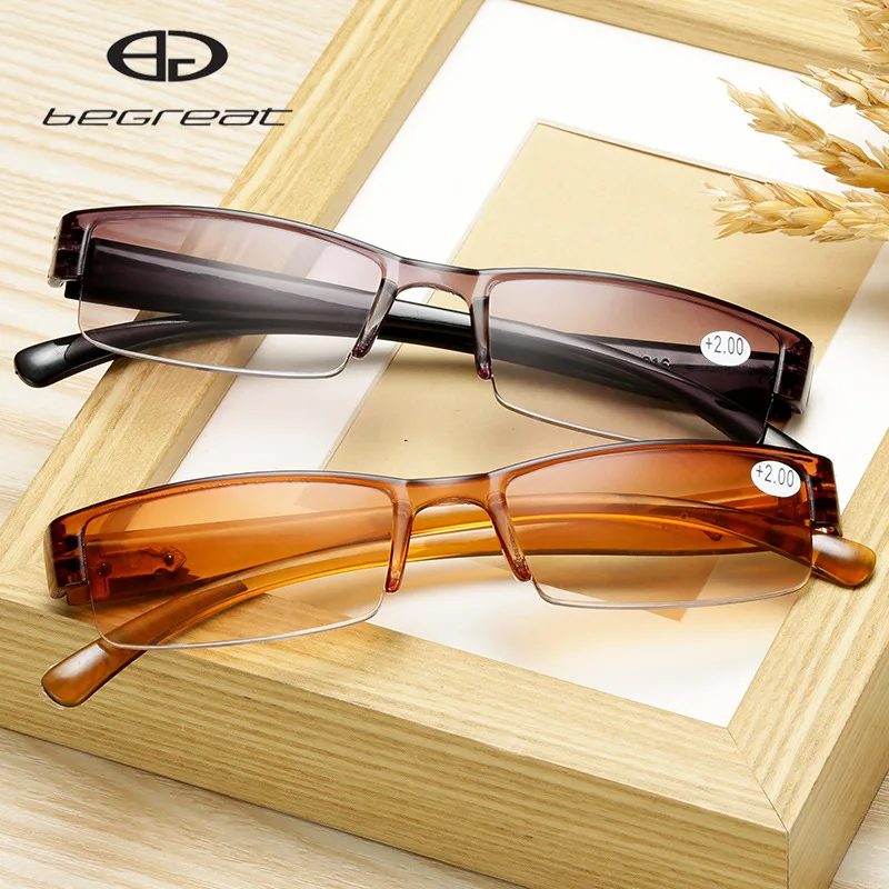 BEGREAT Reading Glasses Men Women Clear Lens Half Frame Presbyopic Eyewear Decorative Glasses Diopter +1.00 to +4.00
BEGREAT Reading Glasses Men Women Clear Lens Half Frame Presbyopic Eyewear Decorative Glasses Diopter +1.00 to +4.00