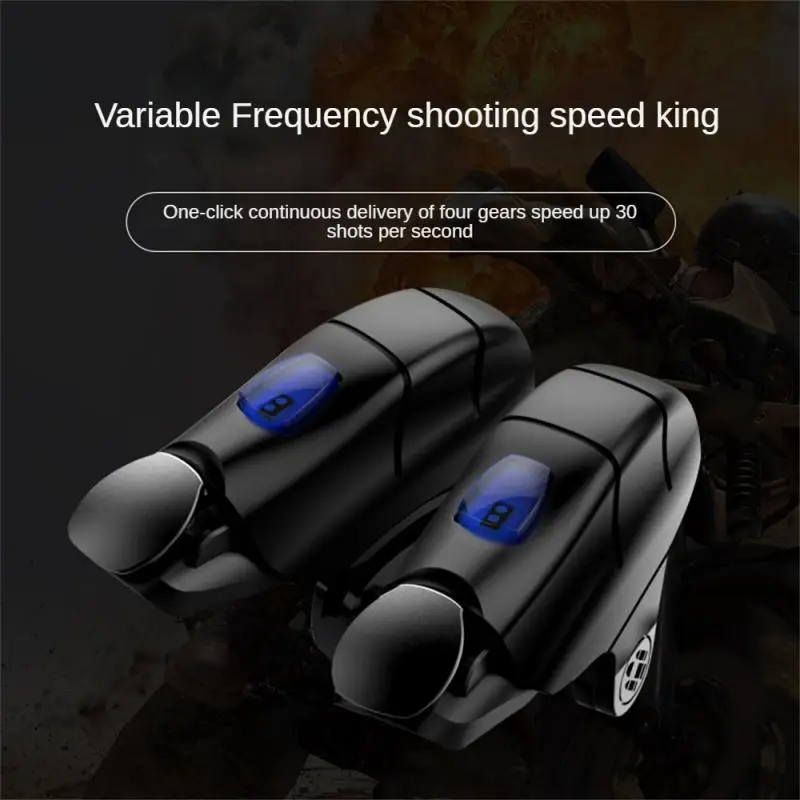 

Black Aim Trigger Convenient Non-slip Fire Aim Button Portable Practical Gaming Accessorie Zinc Alloy Shooter Joystick For Pubg