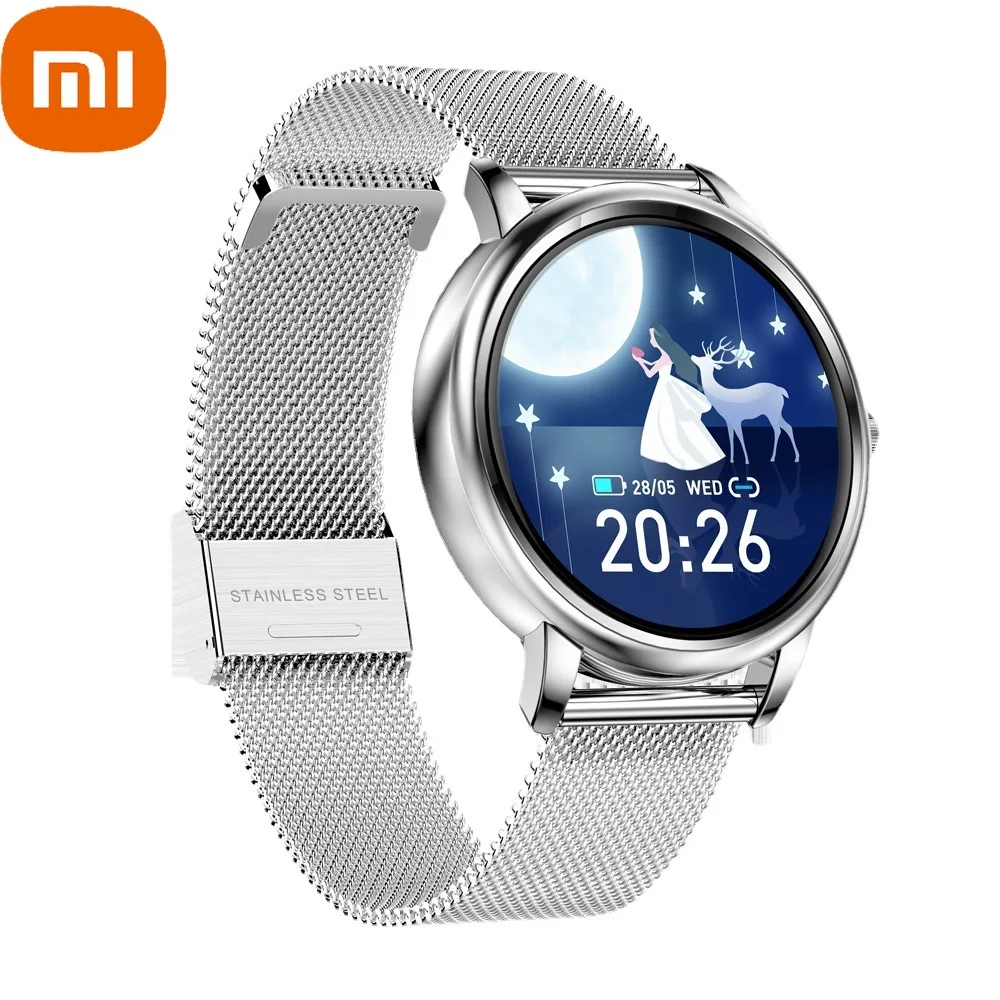 Умные часы Xiaomi Youpin для женщин и девушек с пульсометром и тонометром, умные часы с сенсорным экраном и шагомером для Android и IOS
Умные часы Xiaomi Youpin для женщин и девушек с пульсометром и тонометром, умные часы с сенсорным экраном и шагомером для Android и IOS