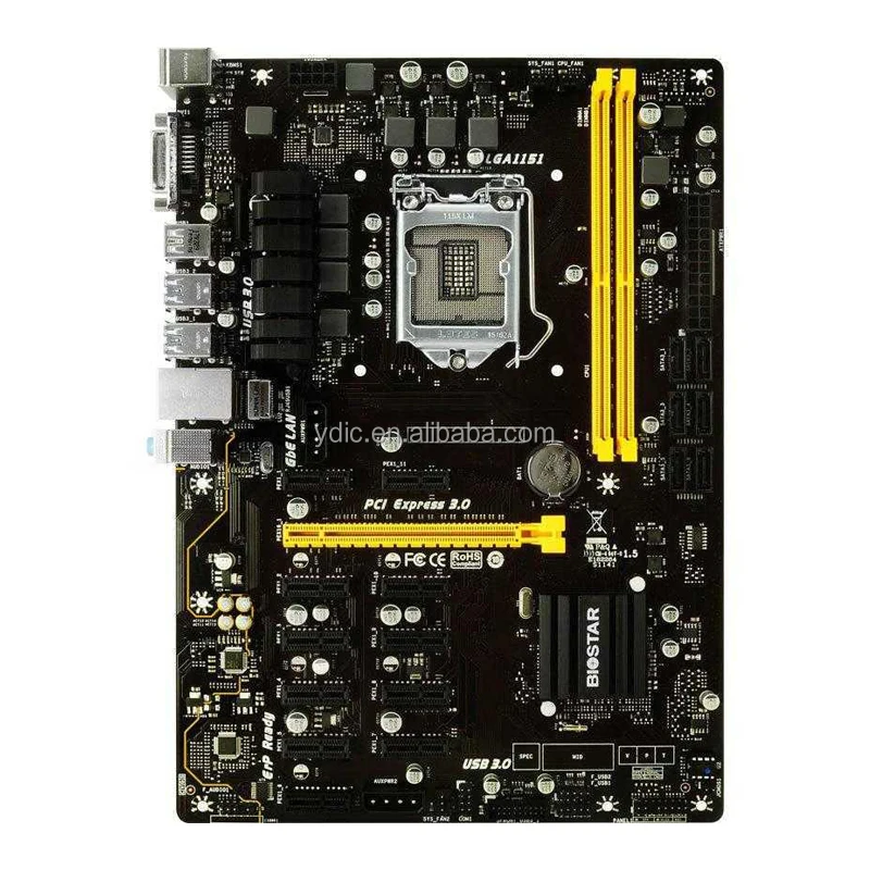 Абсолютно новая материнская плата TB250-BTC PRO 1151 DDR4 12PCI-E с поддержкой 12 видеокарт USB 3,0
Абсолютно новая материнская плата TB250-BTC PRO 1151 DDR4 12PCI-E с поддержкой 12 видеокарт USB 3,0