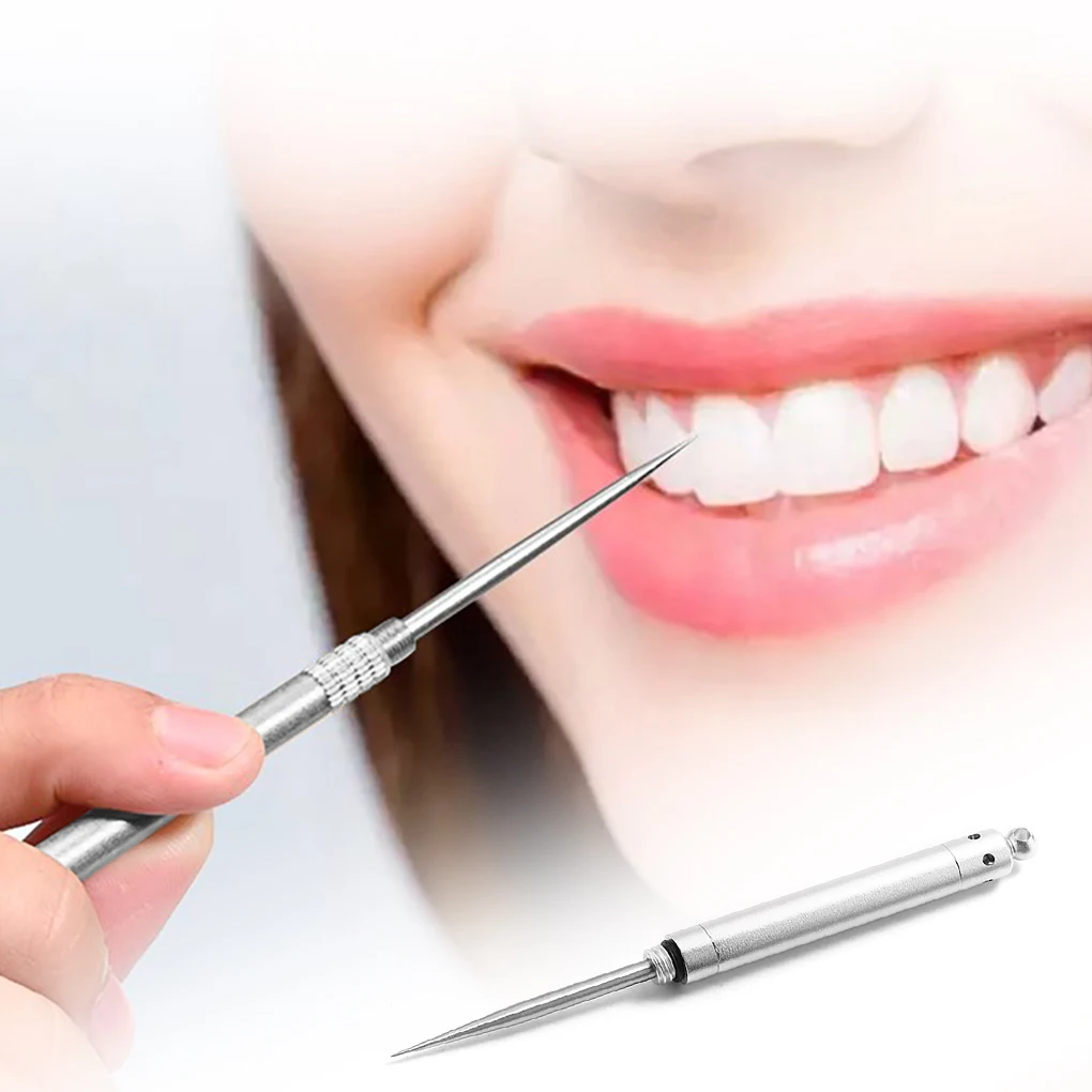 Toothpick Portable Stainless Tooth Pick Travel Multifunctional Fork Camping Tool Toothpick Tube Stronger Than Dental Floss
Toothpick Portable Stainless Tooth Pick Travel Multifunctional Fork Camping Tool Toothpick Tube Stronger Than Dental Floss