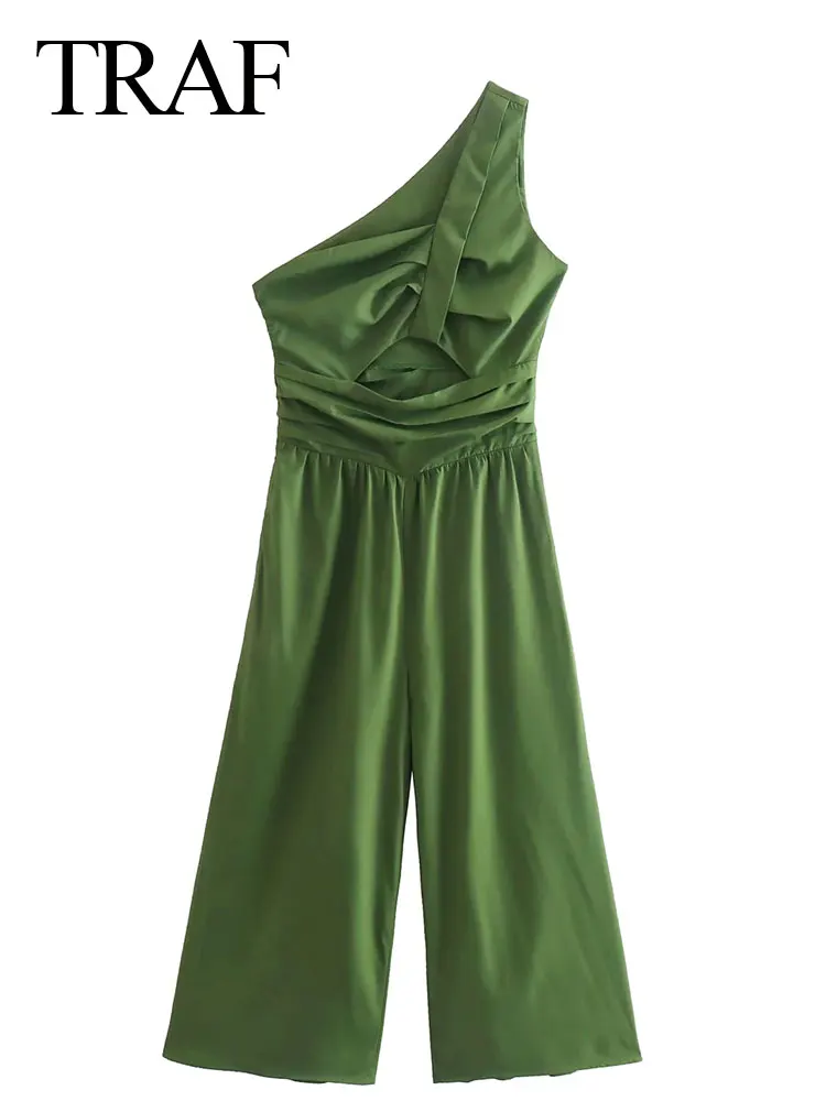 Женский Повседневный Комбинезон TRAF, асимметричный комбинезон с подтяжками и открытым плечом, плиссированные укороченные широкие брюки, ул...
Женский Повседневный Комбинезон TRAF, асимметричный комбинезон с подтяжками и открытым плечом, плиссированные укороченные широкие брюки, ул...