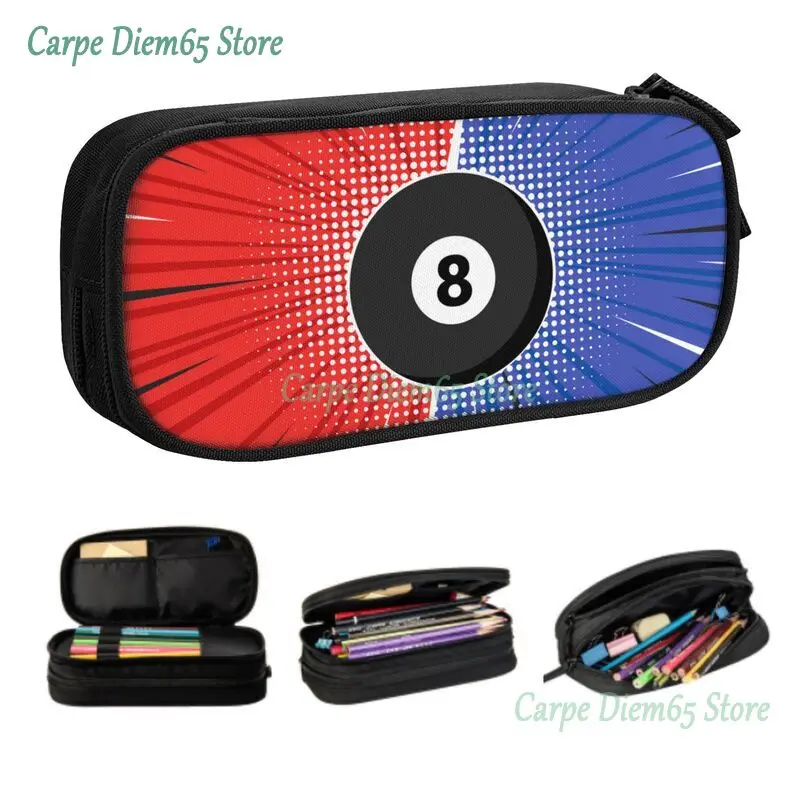 Billiard Gaming Black Pool Ball Pencil Case for Girls Boys Big Capacity Pen Bag Box School Accessories
Billiard Gaming Black Pool Ball Pencil Case for Girls Boys Big Capacity Pen Bag Box School Accessories