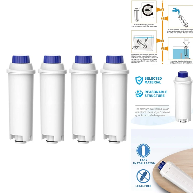 Coffee Machine Soft Water Filter Water Filtration For Delonghi DLS C002, DLSC002,CFL950,SER3017,ECAM/ESAM/ETAM Series
Coffee Machine Soft Water Filter Water Filtration For Delonghi DLS C002, DLSC002,CFL950,SER3017,ECAM/ESAM/ETAM Series