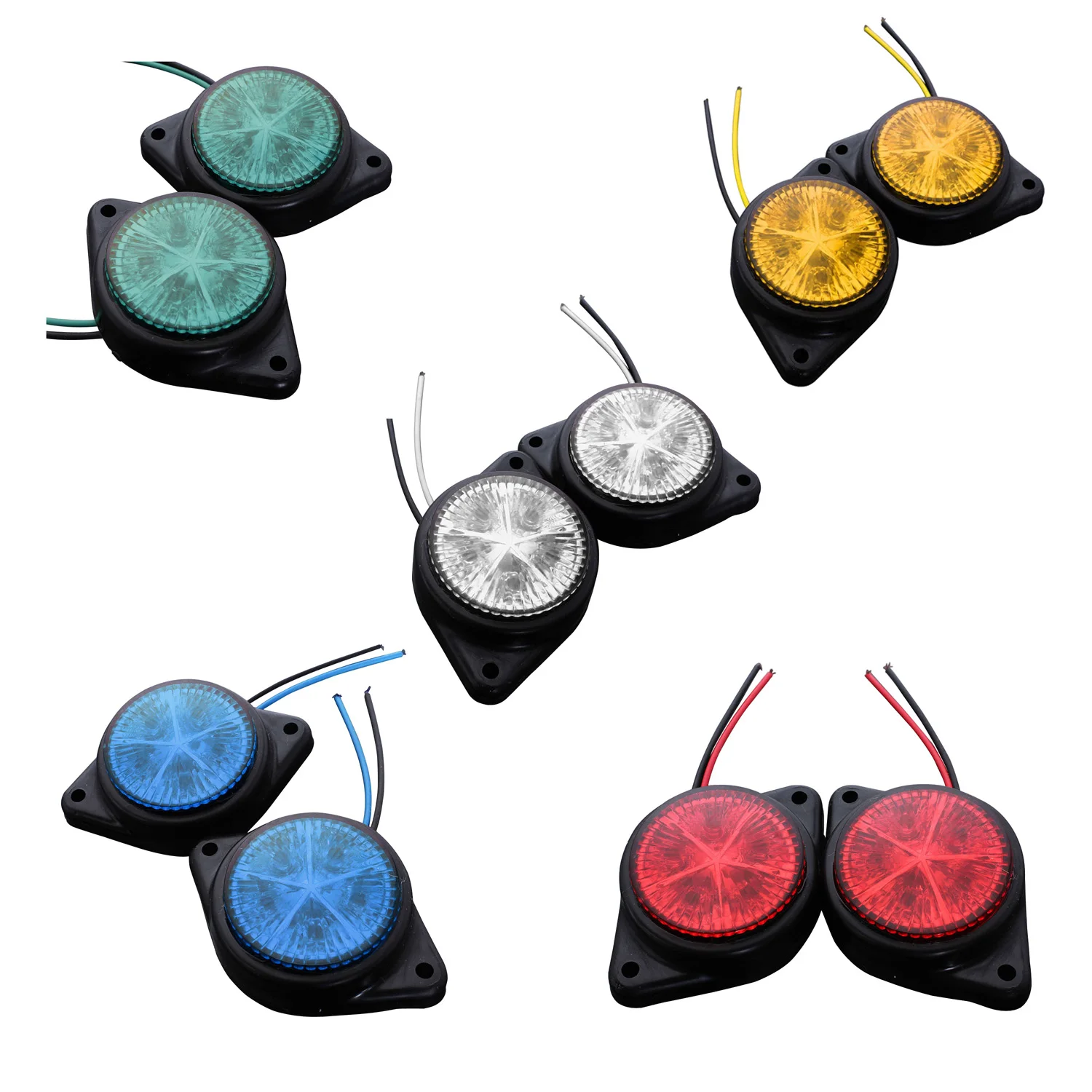 2Pcs Round Side Marker LED Light Indicator Lamp For Van Car Truck Trailer 12V Yellow
2Pcs Round Side Marker LED Light Indicator Lamp For Van Car Truck Trailer 12V Yellow