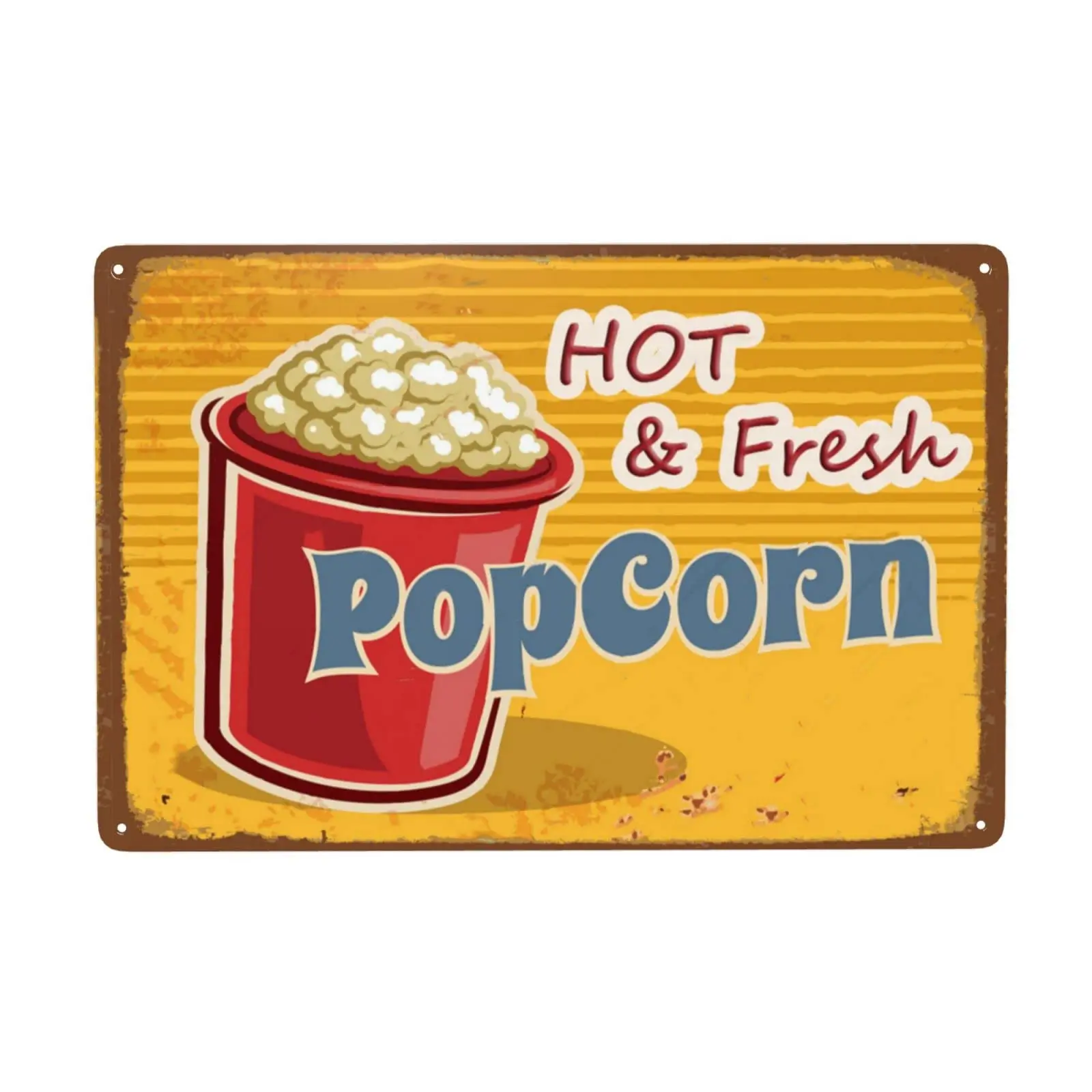 Hot And Fresh To Popcorn Retro Metal Tin Sign Vintage Signs For Home Wall Decor 8x12 Inch
Hot And Fresh To Popcorn Retro Metal Tin Sign Vintage Signs For Home Wall Decor 8x12 Inch