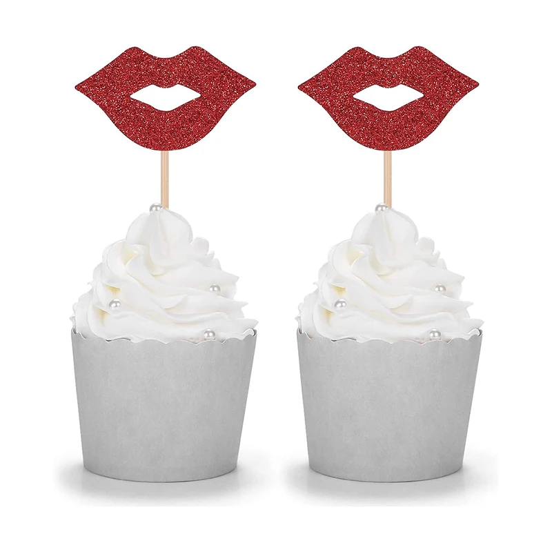 24 красные губы капкейк топперы для девичвечерние
24 красные губы капкейк топперы для девичвечерние