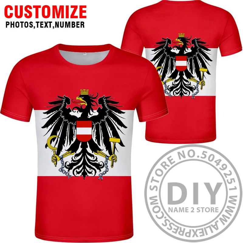 AUSTRIA t shirt free custom made name number black white logo print clothing tees aut country t-shirt german nation at flag tops
AUSTRIA t shirt free custom made name number black white logo print clothing tees aut country t-shirt german nation at flag tops