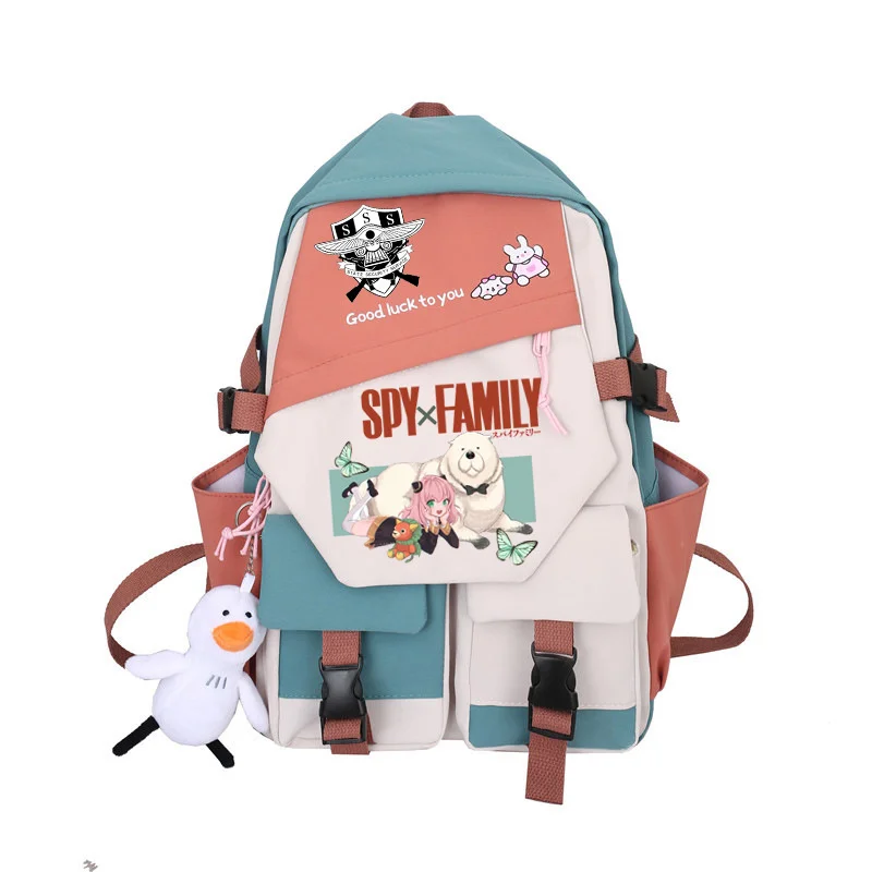 

Anime SPY x FAMILY Anya Forger Backpack Student Back to School Shoulder Bag Youth Schoolbag Outdoor Travel Backpack