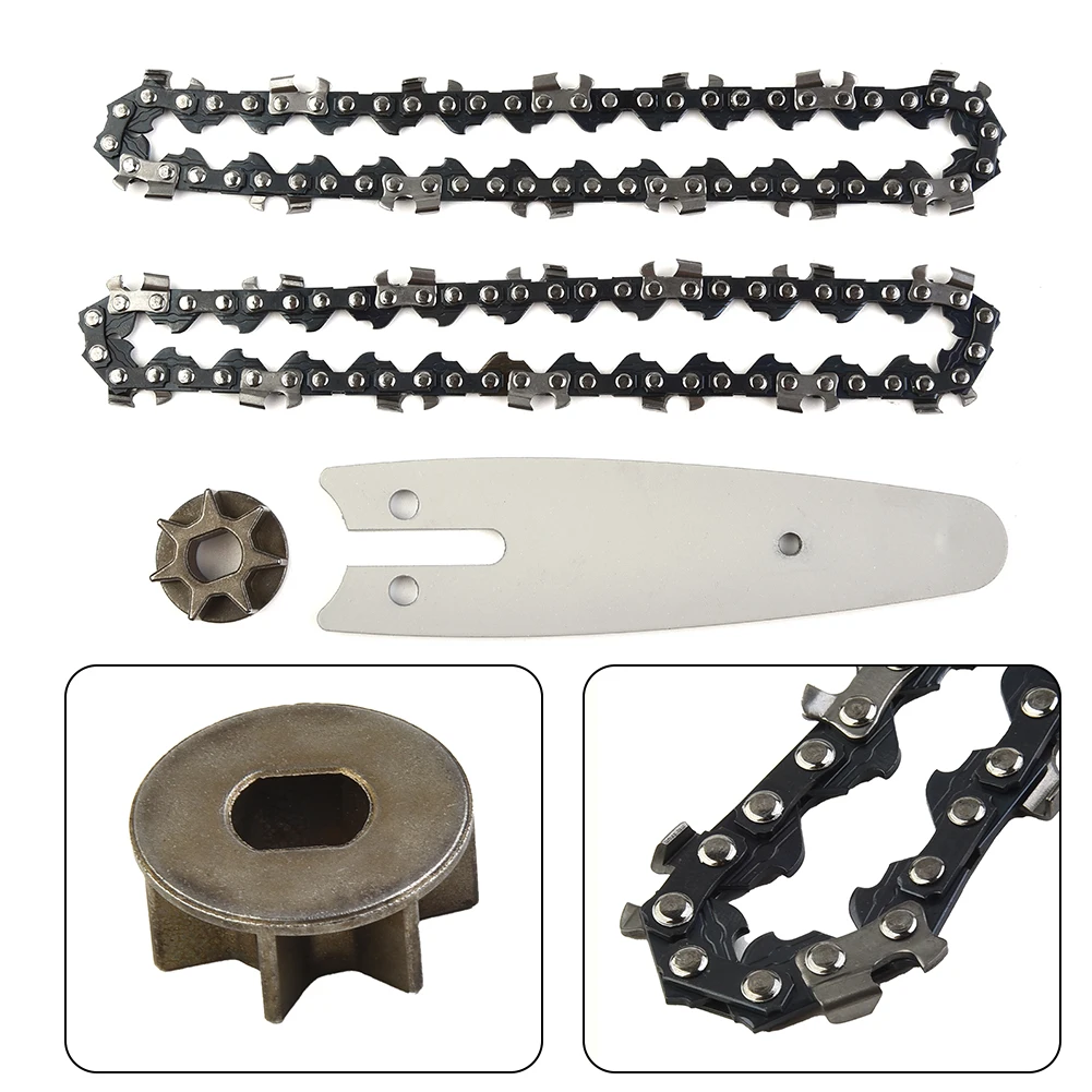 4/6Inch Chainsaw Guide Bar And Saw Chain Sprocket Set Fits Electric Chain Saw Wood Cutter Power Tool Accessories For Wood Cutter
4/6Inch Chainsaw Guide Bar And Saw Chain Sprocket Set Fits Electric Chain Saw Wood Cutter Power Tool Accessories For Wood Cutter