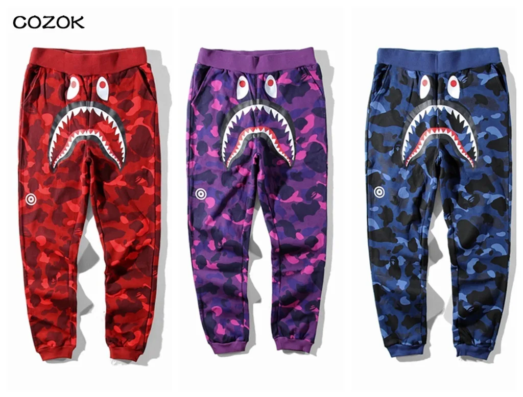 2022 Bape shark SlacksStreetwear Pants Mens Joggers Pants Joggers Stacked Drawstring Cargo Pant Streetwear Casual Autumn
2022 Bape shark SlacksStreetwear Pants Mens Joggers Pants Joggers Stacked Drawstring Cargo Pant Streetwear Casual Autumn