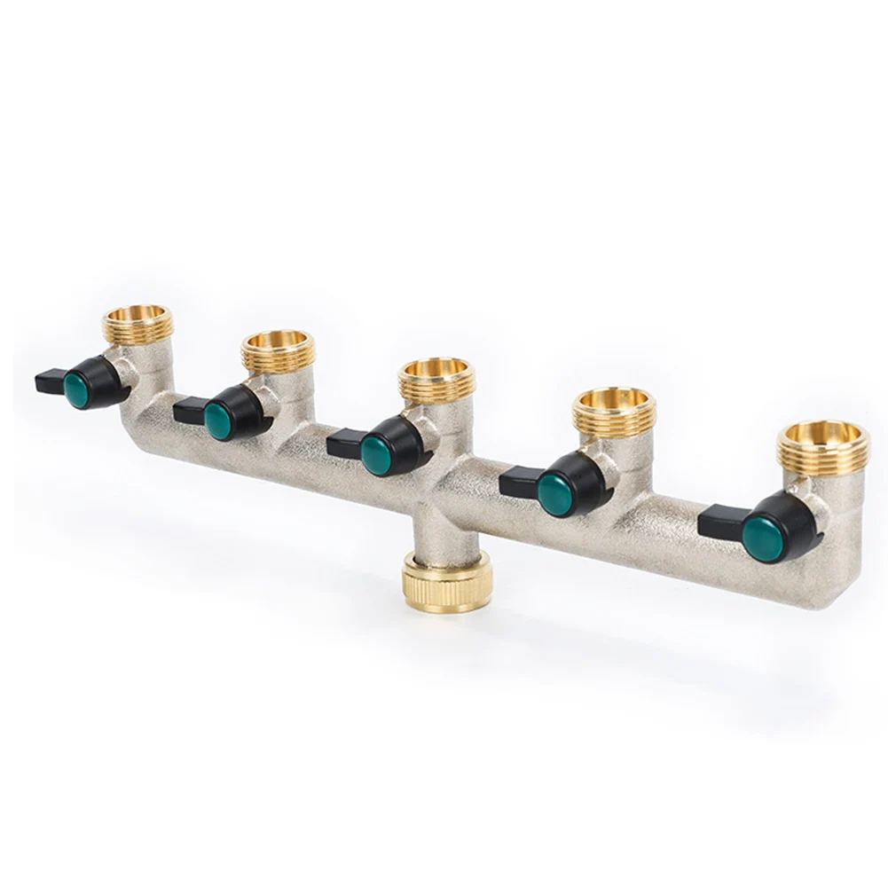 1pcs Brass 5-way Distributor Garden Faucet Hoses G3/4 Two Way Valve Water Pipe Joint Accessories For Agriculture Lawn Water Tank
1pcs Brass 5-way Distributor Garden Faucet Hoses G3/4 Two Way Valve Water Pipe Joint Accessories For Agriculture Lawn Water Tank