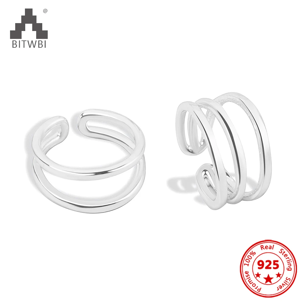 BITWBI 100% 925 Sterling Silver Multilayer Ear Cuff Clip On Earrings For Women Girl Without Piercing Gold Fine Jewelry
BITWBI 100% 925 Sterling Silver Multilayer Ear Cuff Clip On Earrings For Women Girl Without Piercing Gold Fine Jewelry