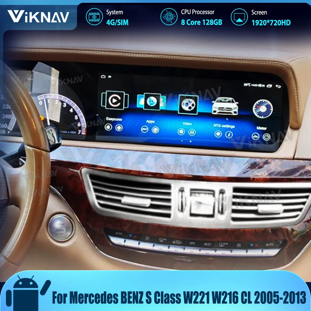 Android Autoaudio For Mercedes BENZ S Class W221 W216 CL 2005-2013 Wireless CarPlay Touch Screen 8 Core GPS Multimedia Player
Android Autoaudio For Mercedes BENZ S Class W221 W216 CL 2005-2013 Wireless CarPlay Touch Screen 8 Core GPS Multimedia Player