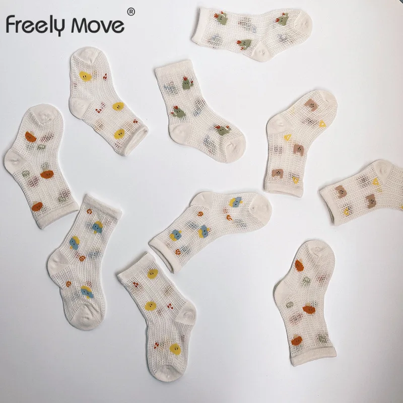Freely Move 5 Pairs of Children's Socks 2022 Summer Cute Cartoon Mesh Socks Cotton Thin Soft Kids Socks Baby Boy Girl Socks
Freely Move 5 Pairs of Children's Socks 2022 Summer Cute Cartoon Mesh Socks Cotton Thin Soft Kids Socks Baby Boy Girl Socks