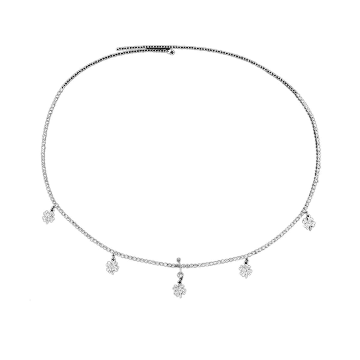 Fashion Four-Leaf Pendant Navel Chain Shiny Beach Studded with Diamond Navel
Fashion Four-Leaf Pendant Navel Chain Shiny Beach Studded with Diamond Navel