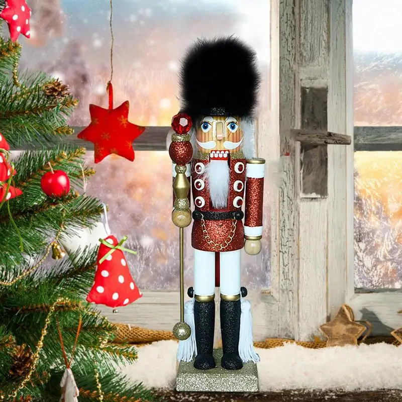 35cm Nutcracker Christmas Decor Traditional Wooden King Nutcracker In Red Uniform Puppet Toy Holiday Present Christmas Decor
35cm Nutcracker Christmas Decor Traditional Wooden King Nutcracker In Red Uniform Puppet Toy Holiday Present Christmas Decor