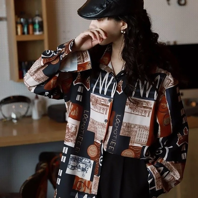 QWEEK Vintage Women's Blouses Gothic Streetwear Oversized Shirts Harajuku Black Long Sleeve Tops Button Up Chic Trend Outerwear
QWEEK Vintage Women's Blouses Gothic Streetwear Oversized Shirts Harajuku Black Long Sleeve Tops Button Up Chic Trend Outerwear