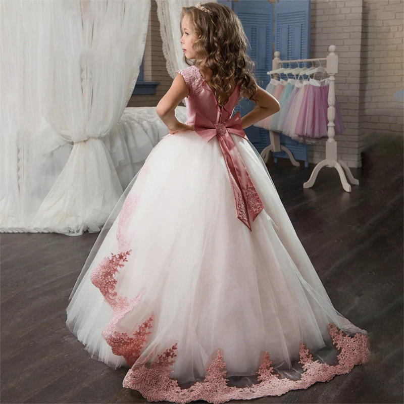 Kids Dress For Girl Flower First Communion Lace Princess Dress Children Wedding Party Clothes Elegant Girl Evening Dresses
Kids Dress For Girl Flower First Communion Lace Princess Dress Children Wedding Party Clothes Elegant Girl Evening Dresses