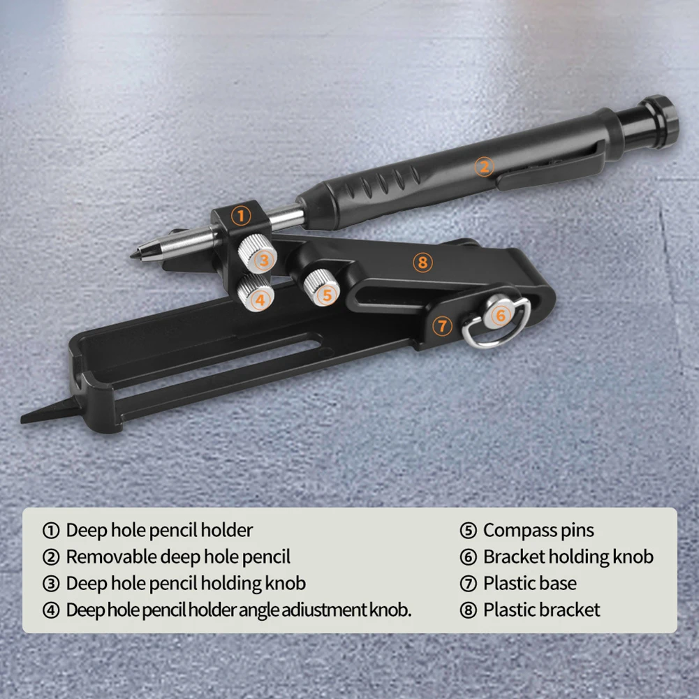 Multi-function Scribing Tool Construction Pencil Aluminum Alloy Scribe With Deep Hole Pencil Woodwork Line Maker Marking Tool
Multi-function Scribing Tool Construction Pencil Aluminum Alloy Scribe With Deep Hole Pencil Woodwork Line Maker Marking Tool