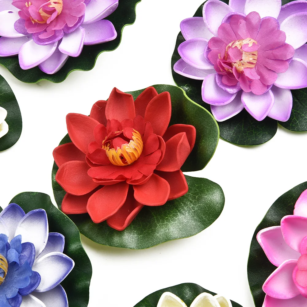 10pcs Artificial EVA Fake Lotus-Leaf Flowers Water Lily Floating Pool Plants Decor Non-toxic Garden Decoration Party Supplies
10pcs Artificial EVA Fake Lotus-Leaf Flowers Water Lily Floating Pool Plants Decor Non-toxic Garden Decoration Party Supplies
