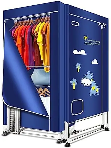 Portable Dryer, 1600W-67 Inch Clothes Dryer, 35LB Capacity Foldable 3-Tier Portable Dryer , Energy Saving (Anion) Mini Dryer wi
Portable Dryer, 1600W-67 Inch Clothes Dryer, 35LB Capacity Foldable 3-Tier Portable Dryer , Energy Saving (Anion) Mini Dryer wi