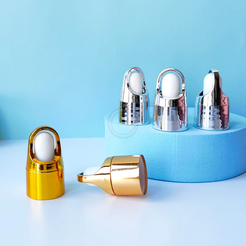 70pcs/Lot Gold Sliver High-end Basket Cap With White Glue Head Glass Pipette For 5-100ml Essential Oil Bottles Caps Lids 18/410
70pcs/Lot Gold Sliver High-end Basket Cap With White Glue Head Glass Pipette For 5-100ml Essential Oil Bottles Caps Lids 18/410