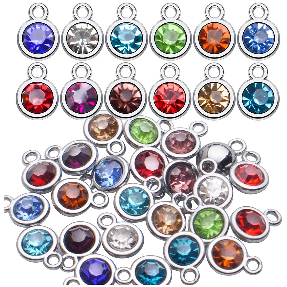 48pcs Crystal Birthstone Pendant Charms 12 Months Birthday Dangle Pendants for Necklace Bracelet Earring Jewelry Making Findings
48pcs Crystal Birthstone Pendant Charms 12 Months Birthday Dangle Pendants for Necklace Bracelet Earring Jewelry Making Findings