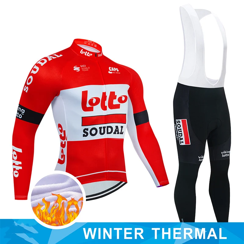 2022 LOTTO SOUDAL Winter Cycling Jersey Bib Set MTB Team Bike Clothing Men's Thermal Fleece Long Bicycle Clothes Cycling Suit
2022 LOTTO SOUDAL Winter Cycling Jersey Bib Set MTB Team Bike Clothing Men's Thermal Fleece Long Bicycle Clothes Cycling Suit