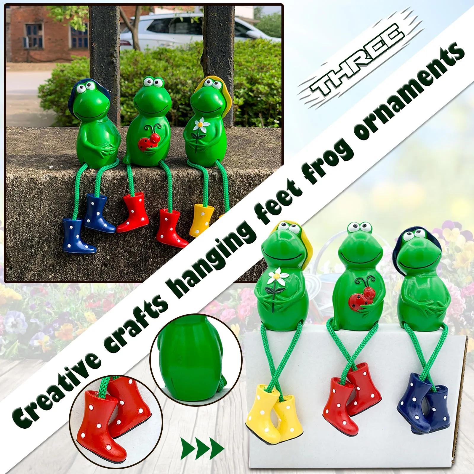 3pc/Set Collectible Resin Frog Figurine Sitting Dangling Legs Gardening Sitting Frog Tabletop Decor Cute Home Decorative Statue
3pc/Set Collectible Resin Frog Figurine Sitting Dangling Legs Gardening Sitting Frog Tabletop Decor Cute Home Decorative Statue