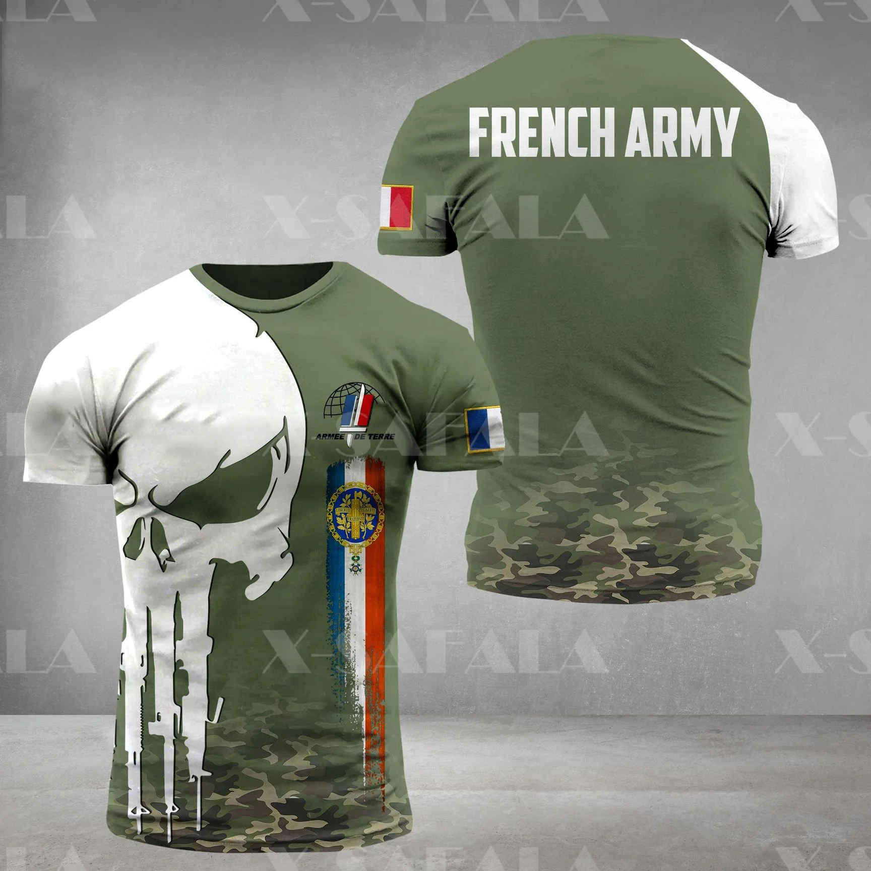 France Veteran ARMY Soldier Country Flag 3D Printed High Quality Milk Fiber T-shirt Summer Round Neck Men Female Casual Top-4
France Veteran ARMY Soldier Country Flag 3D Printed High Quality Milk Fiber T-shirt Summer Round Neck Men Female Casual Top-4