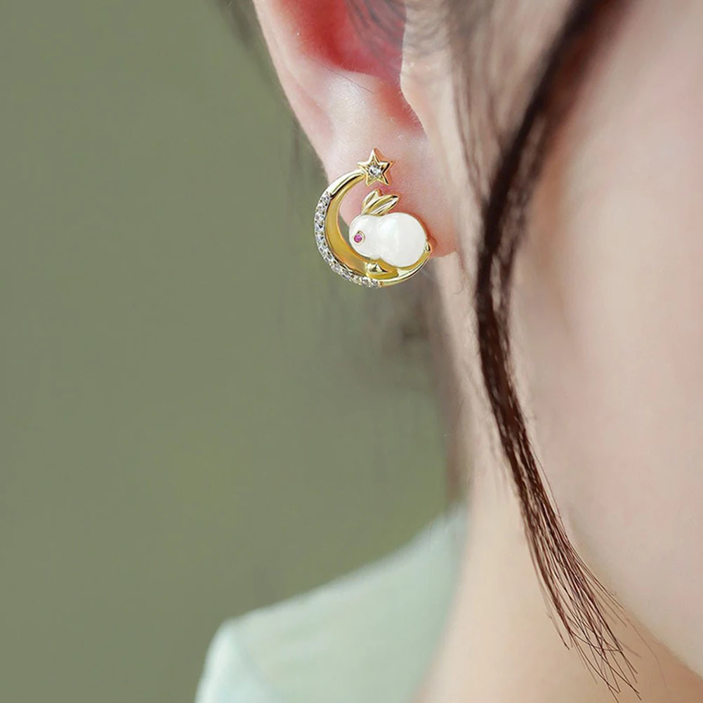 Girls Wedding Party Crystal Pearl Cute Rabbit New Year Jewelry Jewelry Accessories Jade Rabbit Inlaid With Diamonds Animal 
Girls Wedding Party Crystal Pearl Cute Rabbit New Year Jewelry Jewelry Accessories Jade Rabbit Inlaid With Diamonds Animal