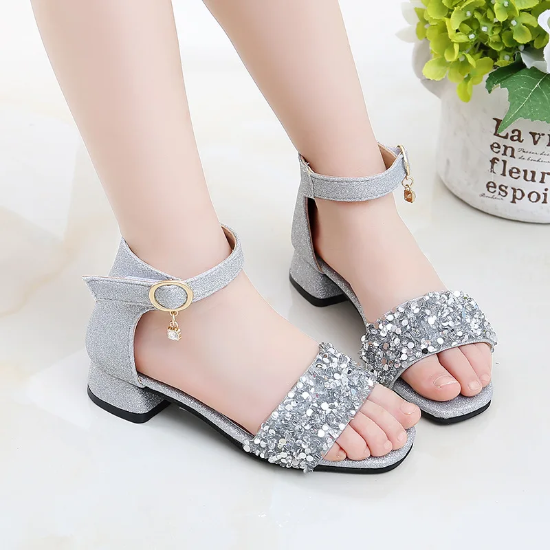 Nice Girls Sandals High Heeled Rhinestone Shoes 2022 New Fashion Prom Party Children Princess Shoes Strappy Sandals for Girls 
Nice Girls Sandals High Heeled Rhinestone Shoes 2022 New Fashion Prom Party Children Princess Shoes Strappy Sandals for Girls