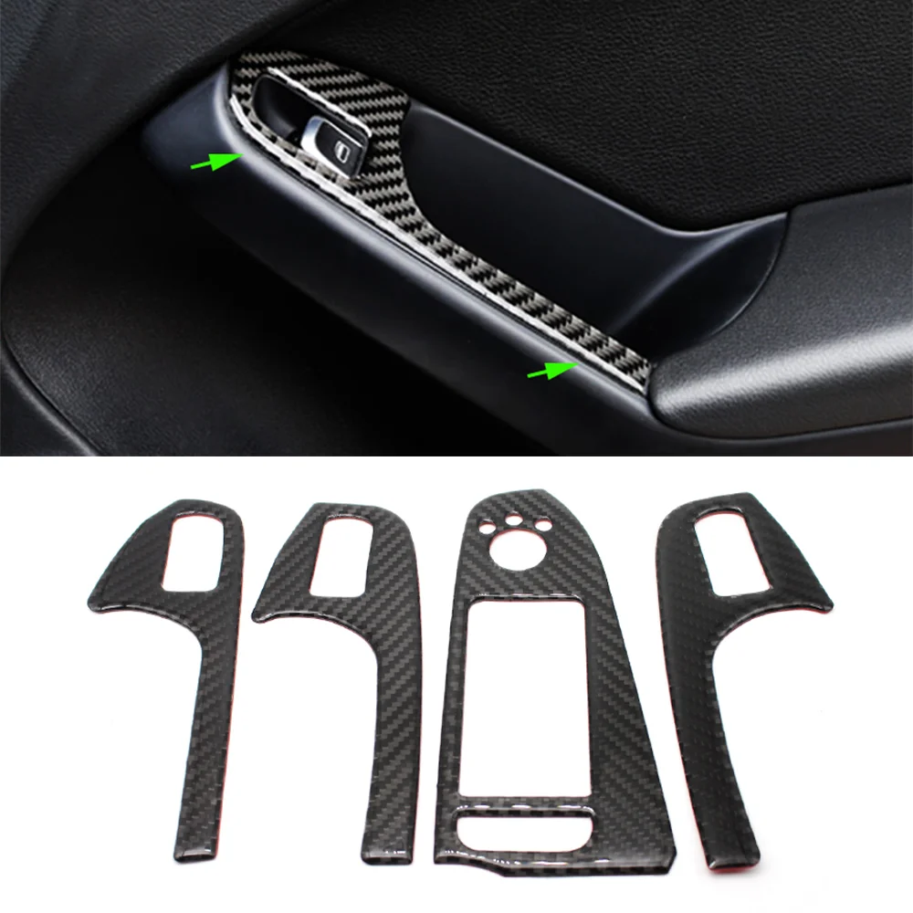 4pcs For Audi A4 B8 2009-2016 Carbon Fiber Door Armrest Panel Windows Control Panel Glass Frame Trim Sticker
4pcs For Audi A4 B8 2009-2016 Carbon Fiber Door Armrest Panel Windows Control Panel Glass Frame Trim Sticker