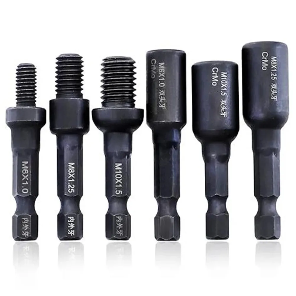 Self-Tapping Socket Adapter For 6/8/10mm M6/M8/M10 Insert Nuts Or Hanger Bolt Power Drill Tools 1/4 Inch Hex Shank Hand Tools
Self-Tapping Socket Adapter For 6/8/10mm M6/M8/M10 Insert Nuts Or Hanger Bolt Power Drill Tools 1/4 Inch Hex Shank Hand Tools
