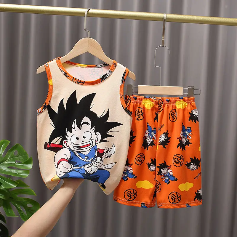 2022 Summer Children's Pajamas Sets Cartoon Doraemon Ultraman Anime Son Goku Baby Boys And Girls Sleeveless Vest Sleepwear Suits
2022 Summer Children's Pajamas Sets Cartoon Doraemon Ultraman Anime Son Goku Baby Boys And Girls Sleeveless Vest Sleepwear Suits