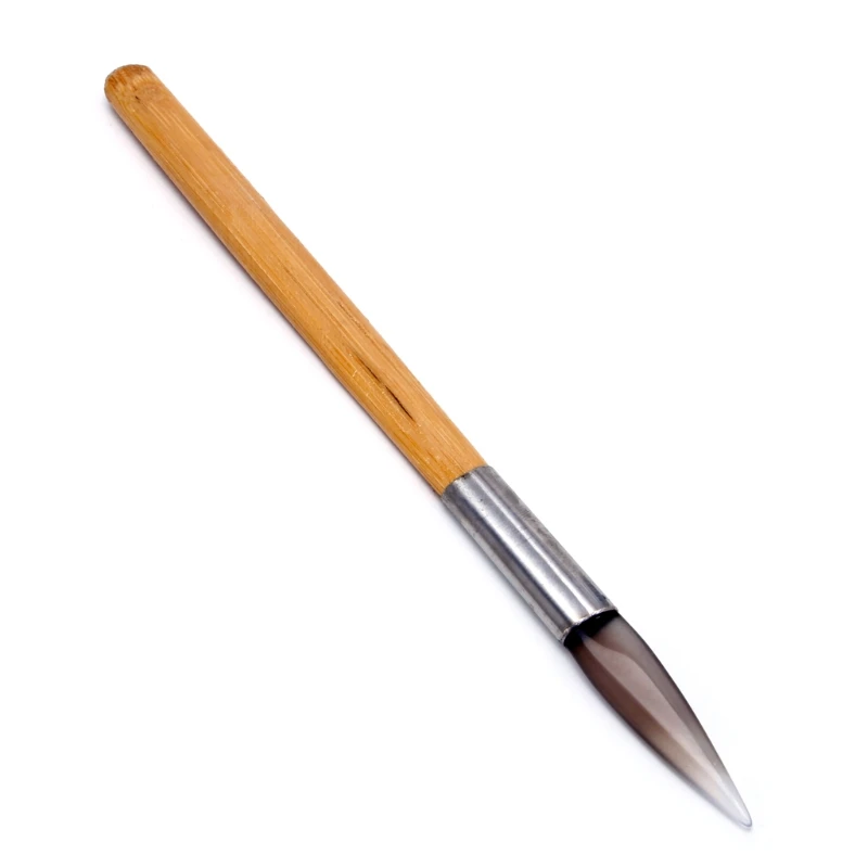 652F Agate Knife Polishing Burnisher Craft Polishing Tools Carving Precious Metal with Bamboo Handle for Gold Sliver Jewelry
652F Agate Knife Polishing Burnisher Craft Polishing Tools Carving Precious Metal with Bamboo Handle for Gold Sliver Jewelry