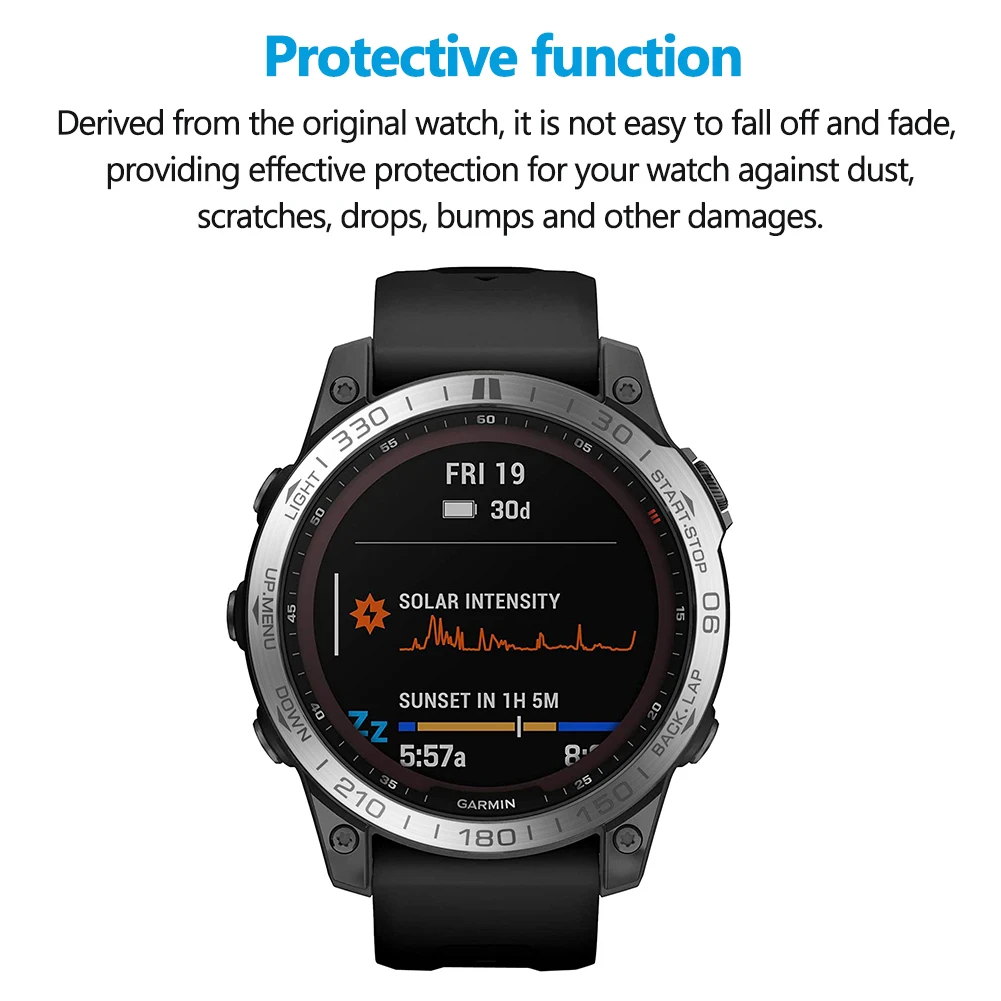 Чехол с рамкой в форме кольца для смарт-часов Garmin Fenix 7/7S/7X, чехол из нержавеющей стали, устойчивое к царапинам защитное кольцо
Чехол с рамкой в форме кольца для смарт-часов Garmin Fenix 7/7S/7X, чехол из нержавеющей стали, устойчивое к царапинам защитное кольцо