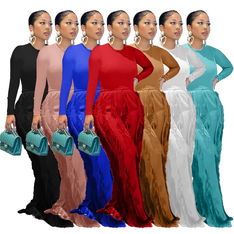 Drawstring Tassel Pants Two Piece Set Women 2022 Fashion Long Sleeve Sexy Party Night Club Outfits for Women Solid Suits
Drawstring Tassel Pants Two Piece Set Women 2022 Fashion Long Sleeve Sexy Party Night Club Outfits for Women Solid Suits