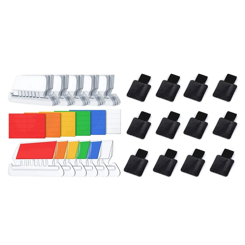 120 Sets File Document Tabs 2 Inch Folder Tabs And Inserts & 12 Pcs Self-Adhesive Pen Holder Pencil Elastic Loop
120 Sets File Document Tabs 2 Inch Folder Tabs And Inserts & 12 Pcs Self-Adhesive Pen Holder Pencil Elastic Loop