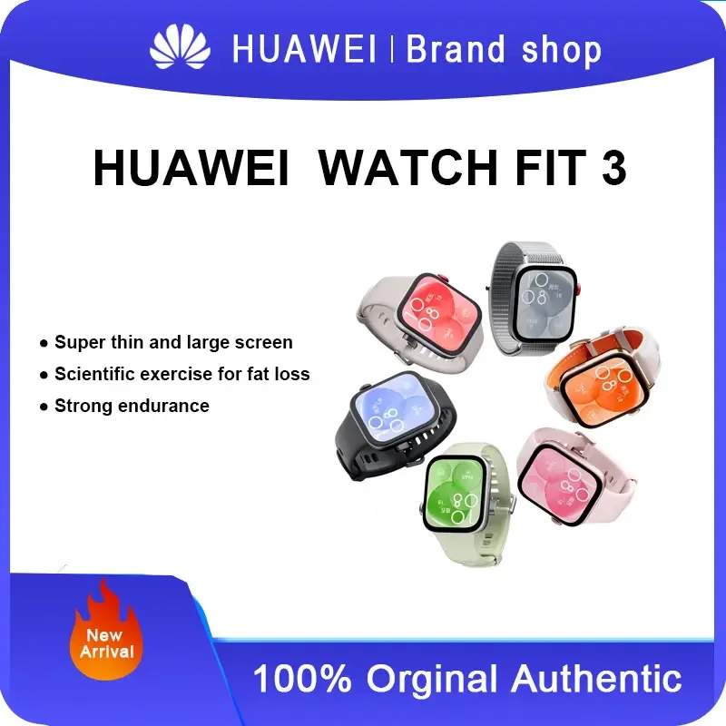 Спортивные умные часы Huawei WATCH FIT 3 Bluetooth-вызовом управлением о здоровье и доступом