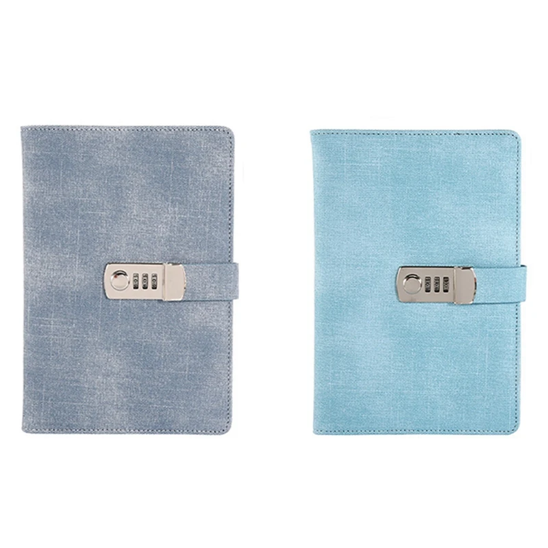 2X Password Notebook Paper Lockable Portable Book PU Diary Lock Traveler Journal Weekly Planner(Sky Blue&Denim Blue)
2X Password Notebook Paper Lockable Portable Book PU Diary Lock Traveler Journal Weekly Planner(Sky Blue&Denim Blue)
