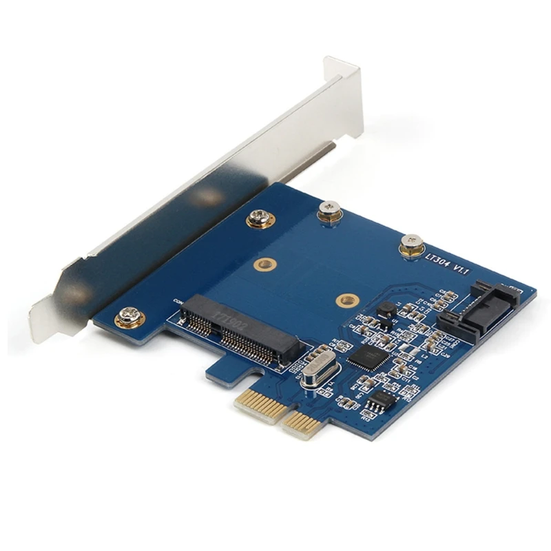 

PCI-E 1X to 3.0 MSATA SSD Expansion Card Full Speed 6Gbps Transfer Expansion Hard Drive Adapter for win xp/vista/7