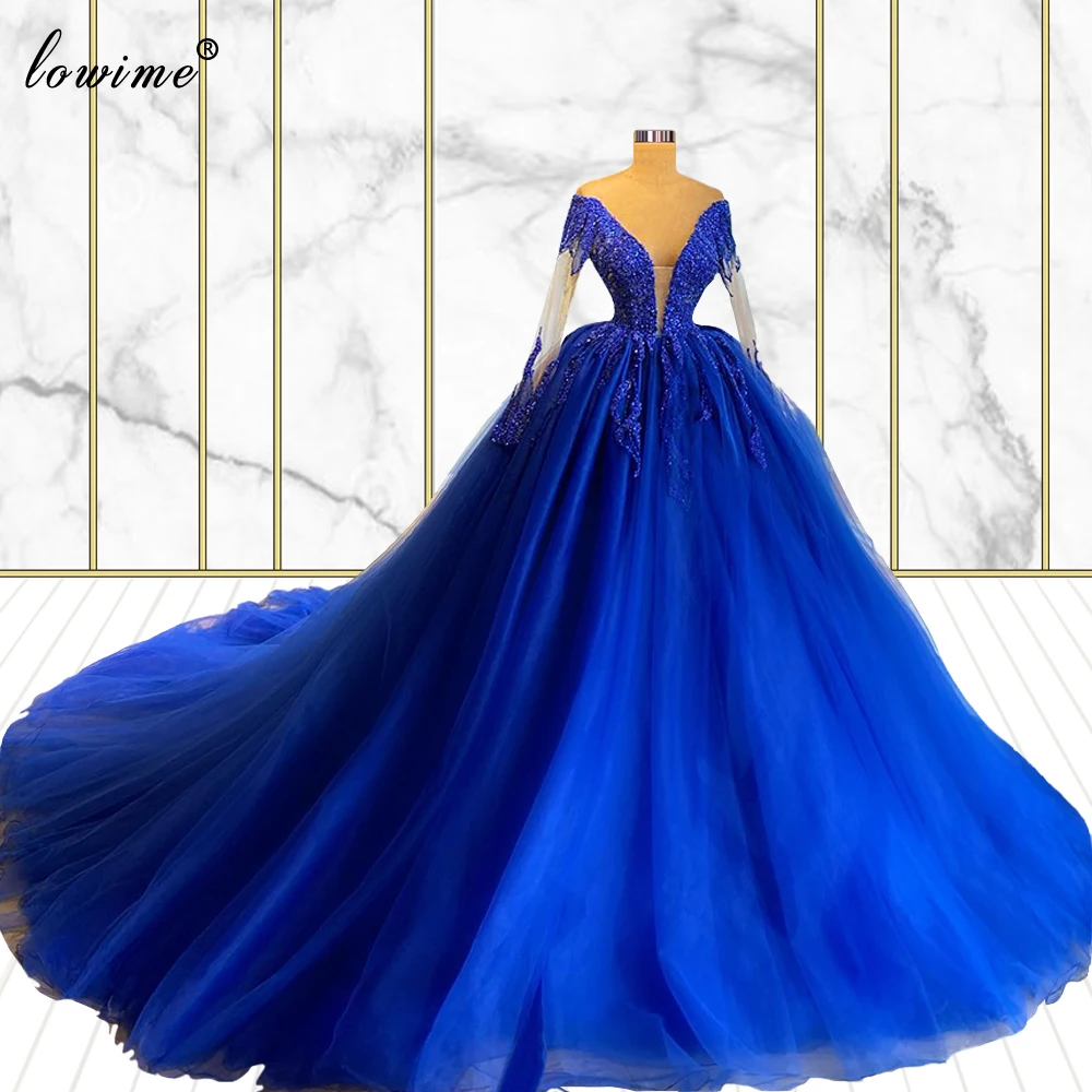 Long Sleeves Royal Blue Evening Dresses A-Line Elegant Beads Evening Gowns With Long Train Women Celebrity Dresses Custom
Long Sleeves Royal Blue Evening Dresses A-Line Elegant Beads Evening Gowns With Long Train Women Celebrity Dresses Custom